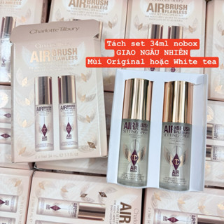   Tách set  Xịt khoá nền Charlotte Tilbury Airbrush Flawless Waterproof Setting Spray 34ml 