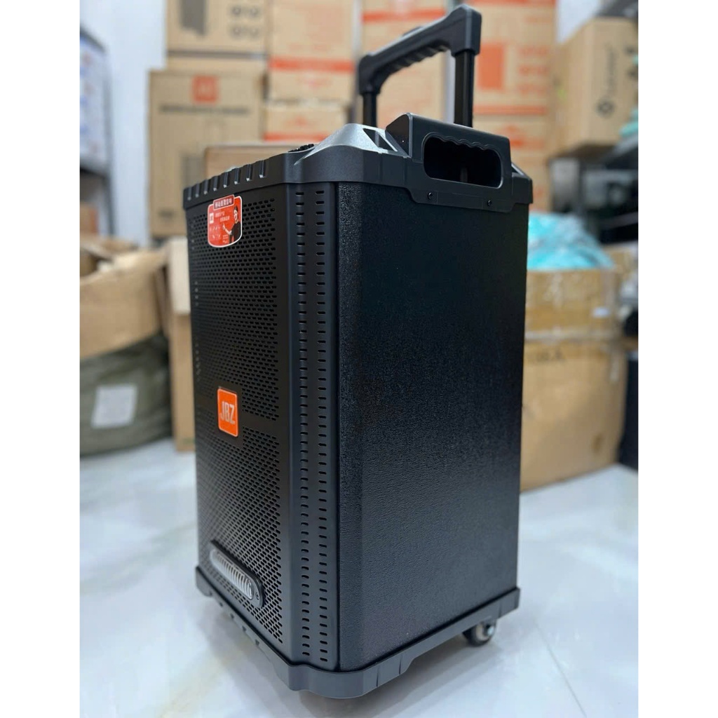 Loa kéo JBZ 1006 - Loa kéo di động thùng gỗ với công suất thực 150W kèm micro hát karaoke siêu hay
