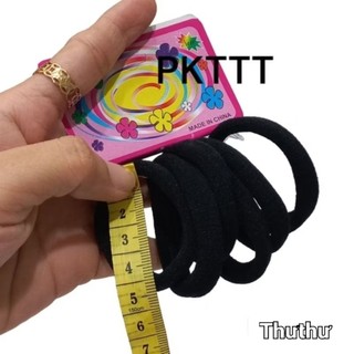 Túi 12-24 dây thun cột tóc đen mịn
