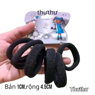 Túi 12-24 dây thun cột tóc đen mịn