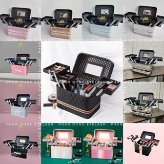  Cốp đựng đồ mi nail hộp đựng mỹ phẩm đồ trang điểm phun xăm  18x22x27  - Phan Dũng 