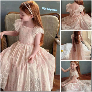  MỘC BABY STORE VÁY BÉ GÁI TIỂU THƯ cao cấp KIểu dài qua gối 12-38kg 