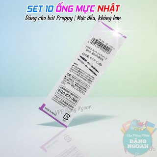 Sét 10 Ống Mực Tím Nhật Platinum SPN-100A - Mực Tươi Sáng, Dễ Dùng Cho Bút Preppy - VPP Đặng Ngoan