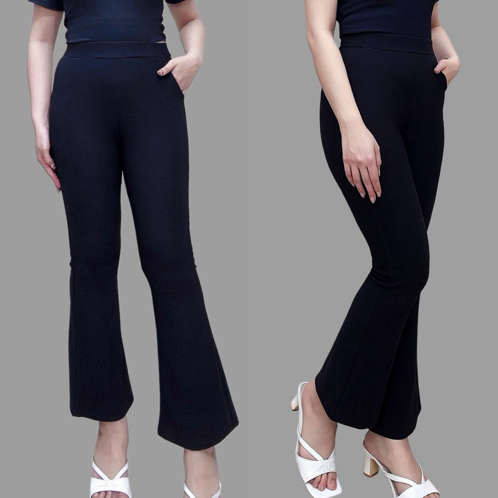 Quần ống loe lưng thun Bigsize mặc siêu hack dáng( xưởng may Mỹ Nhung)