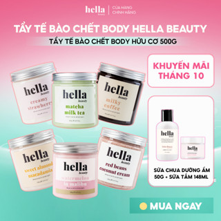 Tẩy tế bào chết body Hella Beauty giúp làm sạch sâu hỗ trợ dưỡng sáng da