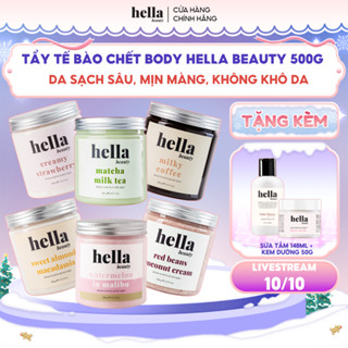 Tẩy tế bào chết body Hella Beauty giúp làm sạch sâu hỗ trợ dưỡng sáng da