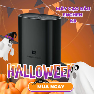 Máy cạo râu Enchen K8 đầu cạo 2D chống nước, 18 lưỡi dao tự mài, pin dùng đến 60 ngày - BH 6 tháng
