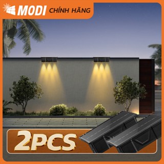 Combo 2 Đèn Led Năng Lượng Mặt Trời MODI SOLAR, Gắn Tường Ngoài Trời Trang Trí Sân Vườn