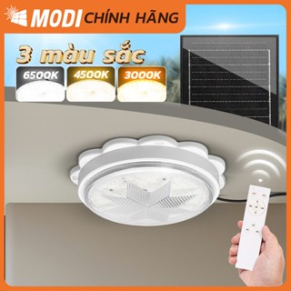 Đèn Ốp Trần Năng Lượng Mặt Trời MODI SOLAR, Đèn Led Ốp Trần 3 Màu Ánh Sáng, Điều Khiển Từ Xa