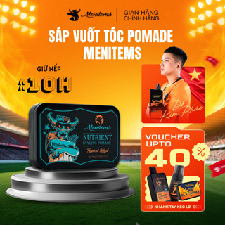 Sáp vuốt tóc Menitems, sáp tóc pomade, giữ nếp, tạo kiểu tự nhiên lên đến 10H, nước hoa lưu hương lâu Tropical Wind
