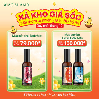 [ĐỒNG GIÁ 79K] Body Mist xịt thơm body MACALAND 35ml/100ml dưỡng ẩm cho da, lưu hương nước hoa lâu