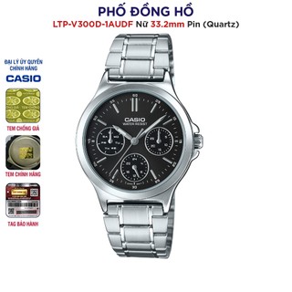 Đồng hồ nữ dây kim loại casio anh khuê ltp-v300d-1audf