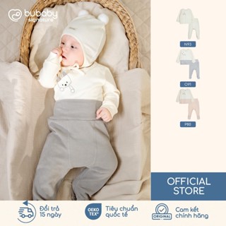  Bộ Dài Tay Cài Chéo Bubaby Hình Thỏ Đáng Yêu Chất Vải Mềm Mịn Thoáng Khí Cho Bé Sơ Sinh BCT110804 