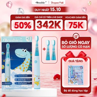 Combo bàn chải điện Brushie Kids và Set 2 đầu bàn chải thay thế tiện lợi