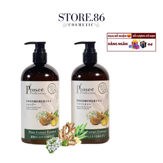 Cặp Dầu Gội Xả Prosee Dưỡng Sinh PS12 PC12 500ml giảm gàu giảm dầu giảm gãy rụng 