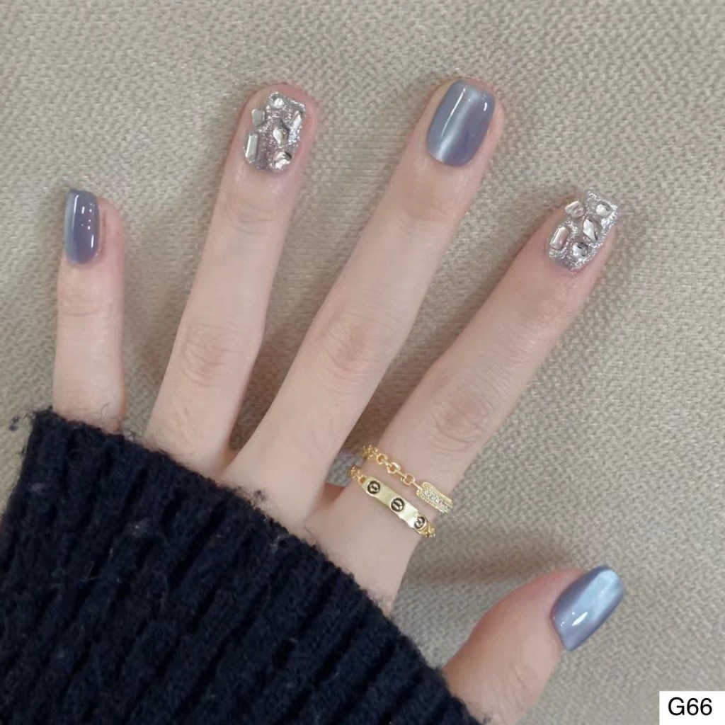 Móng tay giả, nailbox bộ 30 móng đủ size cho mọi form tay - Mã G66