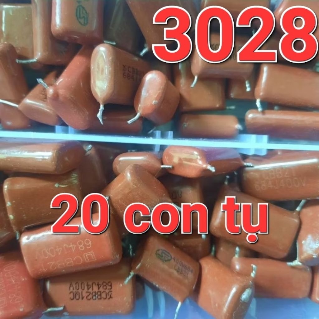 20 con tụ đỏ 684j/250v - 400v  tháo máy