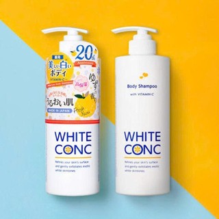Sữa Tắm Bổ Sung Vitamin C, Hỗ Trợ Dưỡng Sáng Da White Conc Body Nhật Bản 360ml/600ml