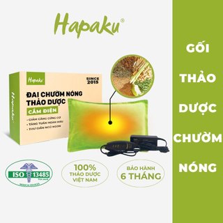  Gối Thảo Dược Chườm Nóng Hapaku Giảm Đau Vai Gáy Nhức Mỏi Lưng Bụng Giảm Đau Bụng Kinh 