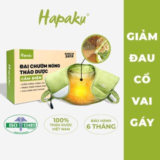  Đai Chườm Thảo Dược Vai Gáy Hapaku Giảm Đau Vai Gáy Massage Cổ Vai Gáy Thoái Hóa Đốt Sống Cổ 
