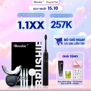 Combo Bộ Kit Trắng Răng Smilee Extra và Bàn Chải Điện Brushie Ultra Plus Cải Tiến Mới Nhất