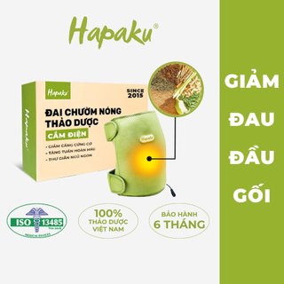 Túi Chườm Nóng Thảo Dược Giảm Đau Khớp Gối Hapaku Massage Đầu Gối Giảm Nhức Mỏi Thoái Hóa Khớp Gối 