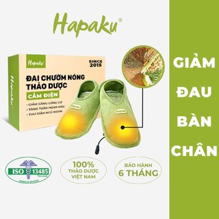  Đai Chườm Thảo Dược Bàn Chân HAPAKU Giảm Nhức Mỏi Tê Bì Bàn Chân Lưu Thông Khí Huyết Máy Massage Chân 