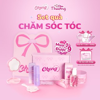   Set Quà Tặng Noel  Set quà tặng chăm sóc tóc Box quà tặng bạn gái - Kem ủ tóc Tinh dầu Xịt dưỡng tóc Chenglovehair 