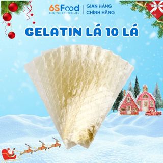 Gelatin Dạng Lá, Combo 5,10 Lá Tiện Dụng, Làm Bánh Flan, Bánh Mouse, Kẹo, Thạch, Khúc Bạch - 6SFOOD