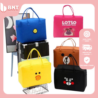 Túi Du Lịch, Túi Đựng Đồ Đa Năng Đi Chơi, Đi Biển, Để Quần Áo, Cài Vali Vải Nỉ Xốp Nhiều Hoạ Tiết 40x30x20