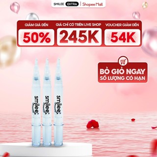 [GIÁ 253K TẠI LIVE SHOP] Set 3 bút gel làm trắng răng Smilee, làm trắng răng tại nhà, an toàn, hạn chế gây ê buốt