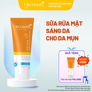 Sữa rửa mặt cho da dầu mụn nghệ Nano THC Decumar 50g giúp sạch sâu, cân bằng độ PH, giảm mụn, sáng da, lành tính - DSM02