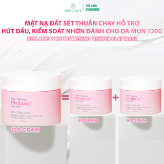  Mặt Nạ Đất Sét Hút Dầu Kiểm Soát Nhờn Derladie Pore Tightening Pink Tox Clay Mask 