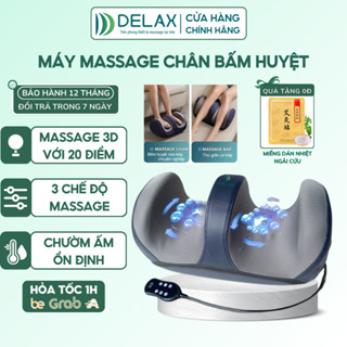 Máy Massage Chân Bấm Huyệt DELAX Cao Cấp 3 Chế Độ Xoa Bóp Bàn Chân Tự Động Cho Người Già, Dân Văn Phòng MSC02