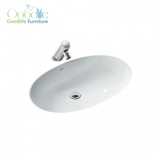 Chậu Rửa Lavabo Inax L-2216V Âm Bàn Oval