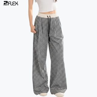  Quần ống rộng họa tiết sọc ZFLEX form quần ống suông unisex lưng chun vải mềm mại thoáng mát QZG12 