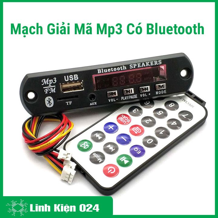 MẠCH GIẢI MÃ MP3 CÓ BLUETOOTH 7-12VDC