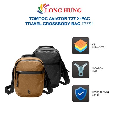 Túi đeo chéo Tomtoc Aviator T37 X-Pac Travel Crossbody Bag T37S1 - Hàng chính hãng