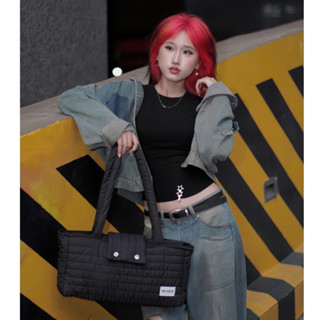 Túi TOTE V4 - Túi trần bông unisex ,phong cách local brand SLYOUR ,đeo vai cực trendy, phù hợp cả nam và nữ (TTV4)