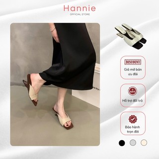   Voucher 23k Giày cao gót đế xuồng quai ngang mũi vuông - Hannie 