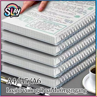  Sổ lò xo basic A6 A5 B5 A4 160 trang kẻ caro kẻ ngang vở tập bullet journal note planner SỔ BÌA NHỰA 