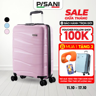 [RẺ VÔ ĐỊCH] Vali Kéo Pisani LANI - size 20/24/28, Nhựa PP Siêu Bền, Khoá TSA An Toàn Cần Kéo Nhôm
