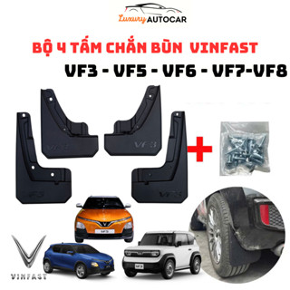Bộ 4 Tấm Chắn Bùn Ô Tô Vinfast VF3, VF5, VF6, VF7,VF8,Limo Green Hạn Chế Bùn Đất Bắn Lên Xe Mẫu 3D Mới Nhất