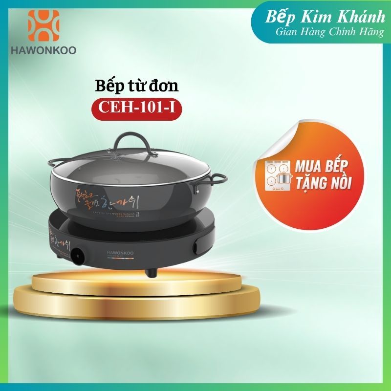 Mua Bếp từ Hawonkoo CEH-101-I – Bếp nhỏ gọn, hiệu năng lớn tặng nồi