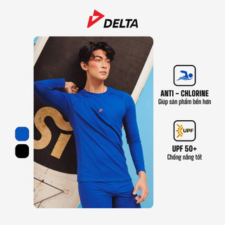 DELTA Áo Bơi Rash Guard Nam Dài Tay Vải Anti–Chlorine Bền Bỉ Hạn Chế Thấm Nước Chống Tia UV ST001M1