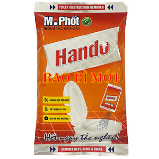 Gói bột M.Phốt thông tắc hầm cầu Hando 215g