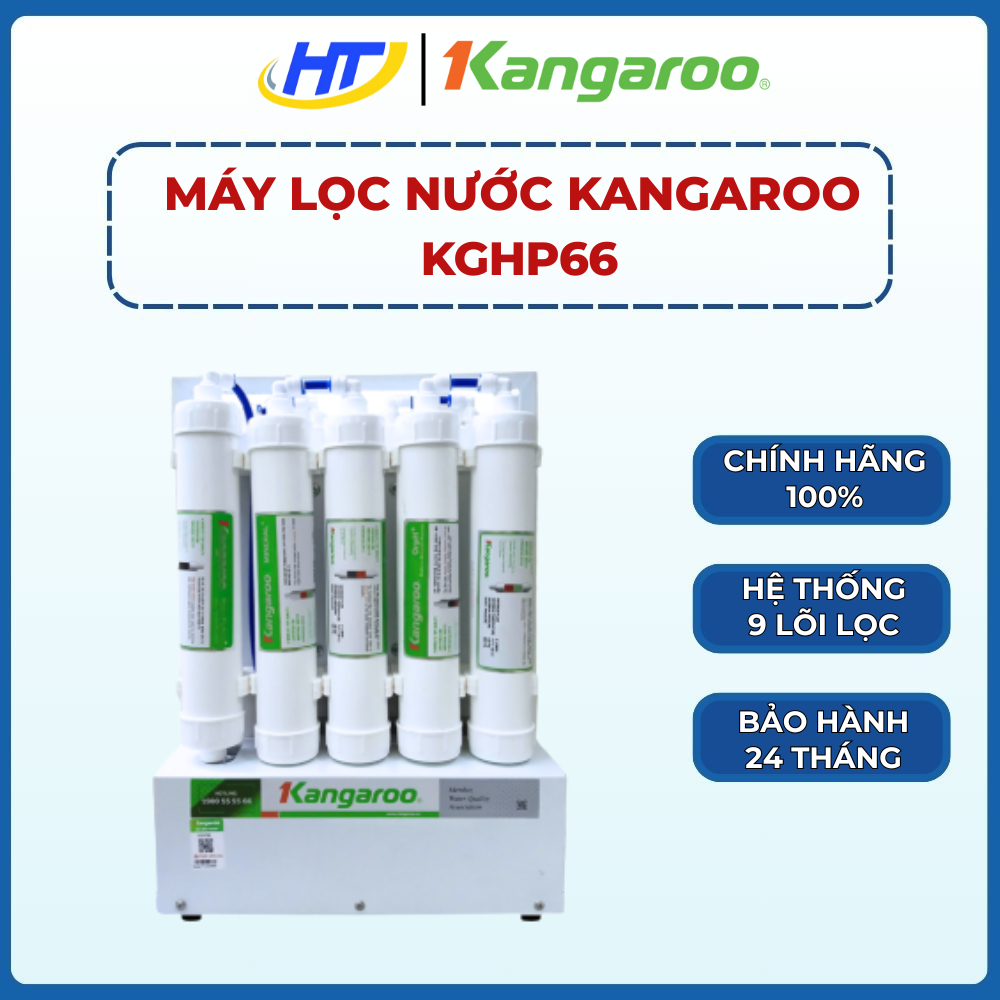 Máy Lọc Nước Kangaroo KGHP66 - 9 Lõi Lọc Hiện Đại - Tạo Hydrogen - Chính Hãng - Bảo Hành 24 Tháng