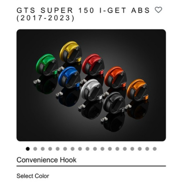 [V0056] Móc treo Cnc Bikers lắp cho Vespa GTS / Sprint