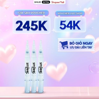 [GIÁ 242K TẠI LIVE SHOP] Bộ 3 bút gel làm trắng răng Smilee dùng cho bộ kit trắng răng Smilee Extra và Smilee Max