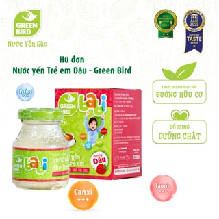  Nước Yến Cho Trẻ Em Green Bird Babi Hương Dâu Giàu Axit Amin Canxi - Hũ 72g 